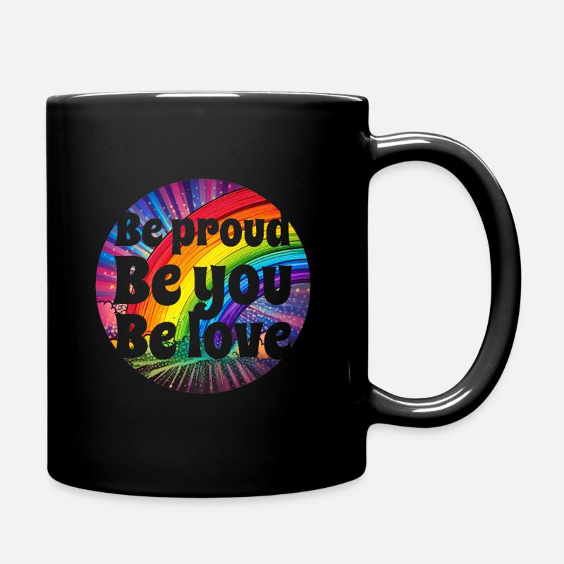 Be proud! - Tasse einfarbig - Schwarz
