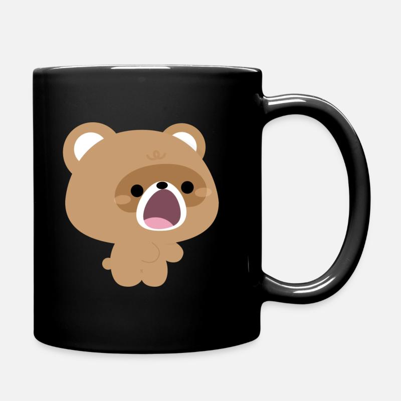 Beaver Feeding Love Part 2 - Full Colour Mug - black