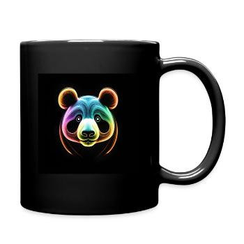 Panda Mira regarde tout de près - Mug uni - noir - Droite
