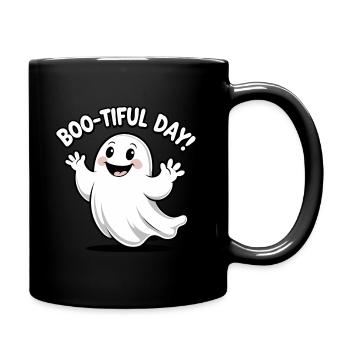 Mignon design fantôme - BOO-tiful Day ! - Mug uni - noir - Droite