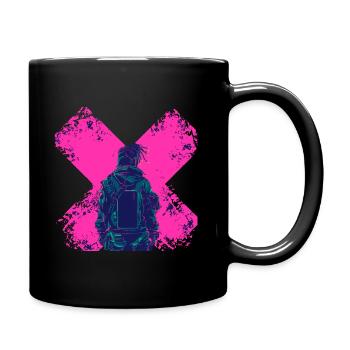 Punk-Kämpfer - Tasse einfarbig - Schwarz - Rechts