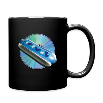 Y2K Aesthetics: Cold Dog - Full Colour Mug - black - Right