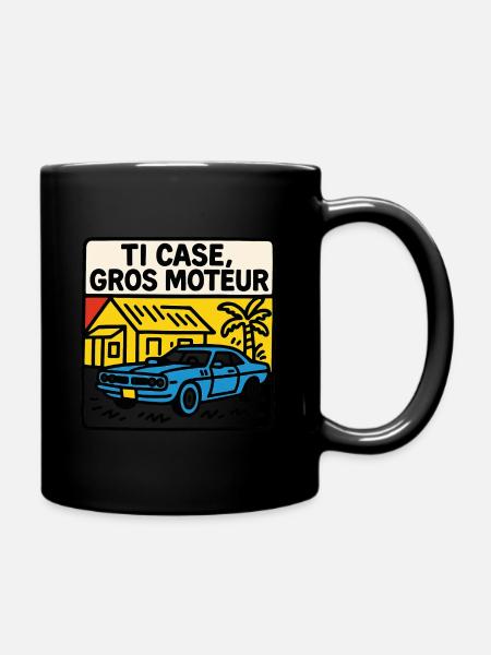 Ti Case Große Motorzeichnung - Tasse einfarbig - Schwarz