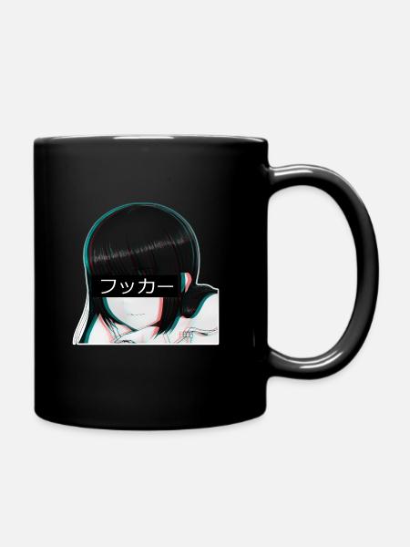Manga Anime Japan Japanese Hipster Trendy - Full Colour Mug - black