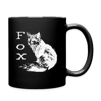 Renard - Mug uni - noir - Droite