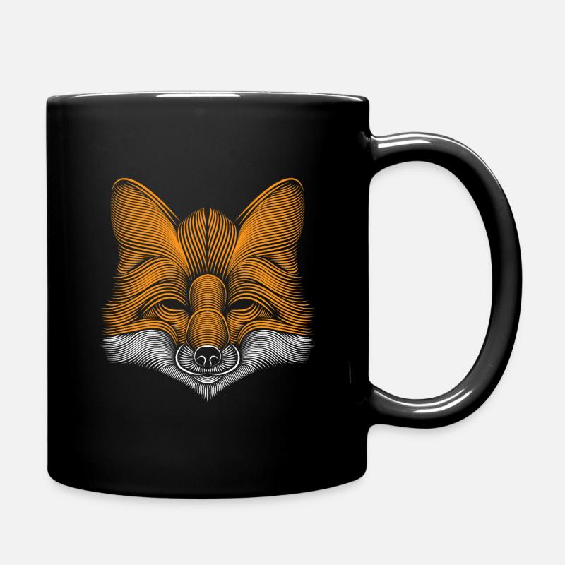 Renard - Mug uni - noir