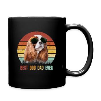 Mens meilleur chien papa jamais cavalier king charles - Mug uni - noir - Droite