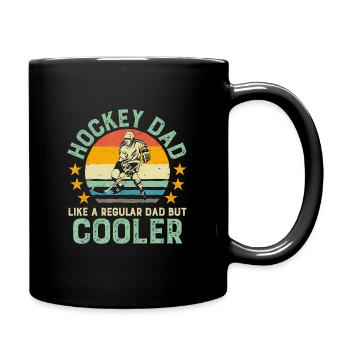 Mens Hockey Dad wie ein normaler Dad, aber cooler - Tasse einfarbig - Schwarz - Rechts