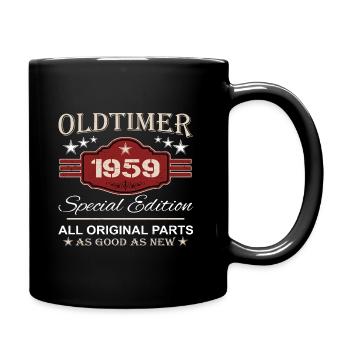 Vintage Car 1959 - 65th Birthday Gift - Full Colour Mug - black - Right