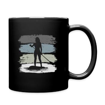 Stand up paddling - Full Colour Mug - black - Right