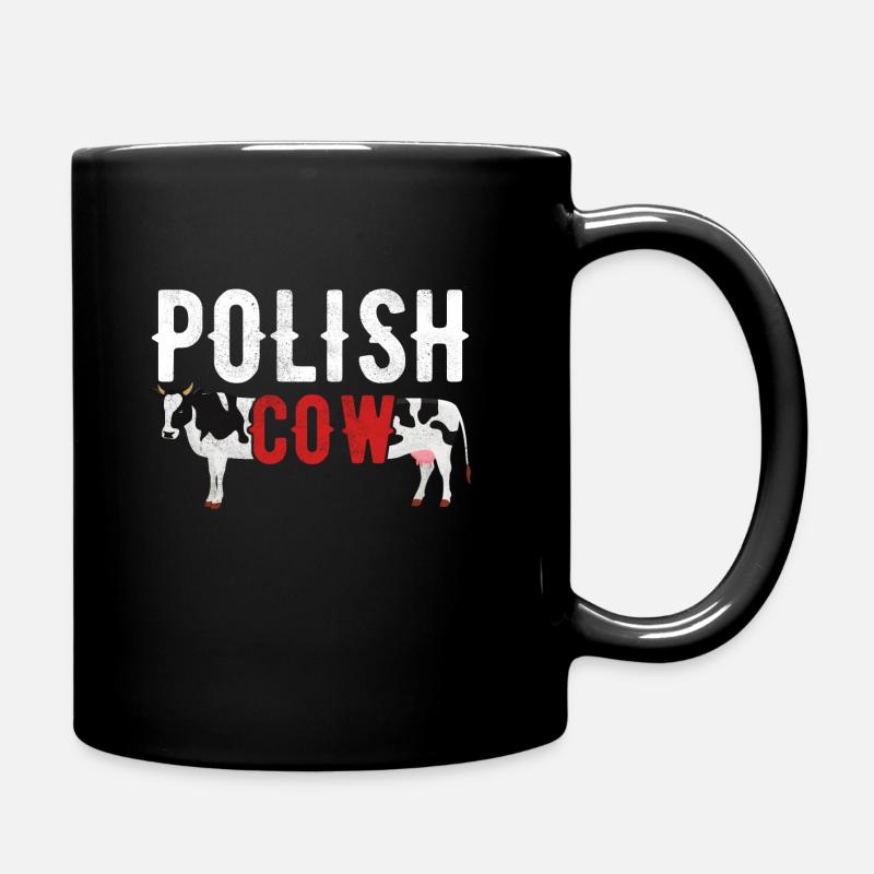 Polish Cow Polnische Kuh - Tasse einfarbig - Schwarz