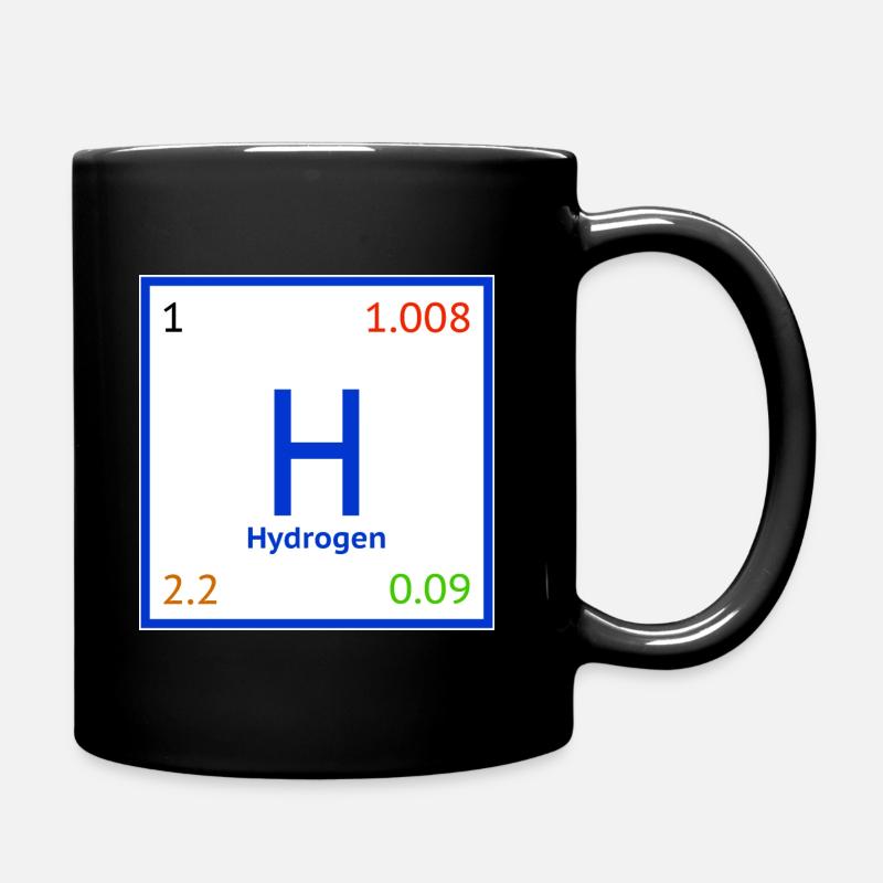 Hydrogen - hydrogen - Full Colour Mug - black