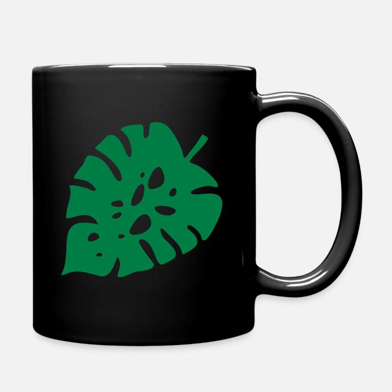 Leaves - Full Colour Mug - black