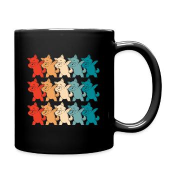 Shiba Inu Dabbing Dogs Gift Japan Shiba Inu - Full Colour Mug - black - Right