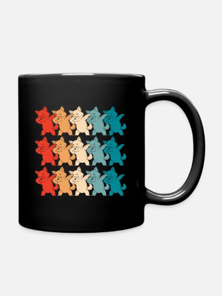 Shiba Inu Dabbing Dogs Gift Japan Shiba Inu - Full Colour Mug - black