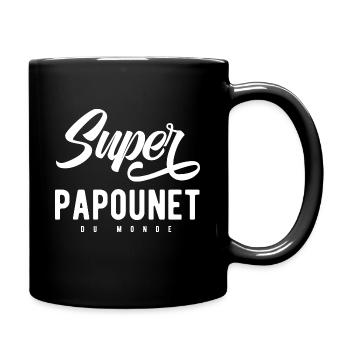 idée cadeau super papa du monde - Mug uni - noir - Droite