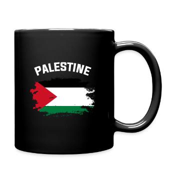 Palästina - Tasse einfarbig - Schwarz - Rechts