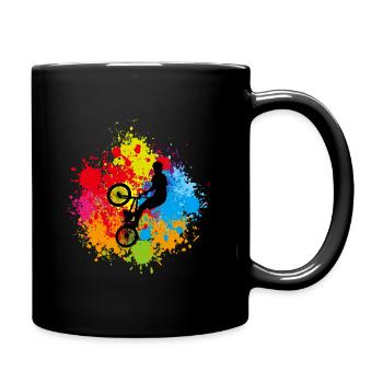 Bmx ,vélo - Mug uni - noir - Droite