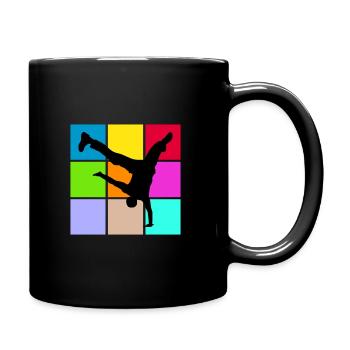 Breakdance - Tasse einfarbig - Schwarz - Rechts