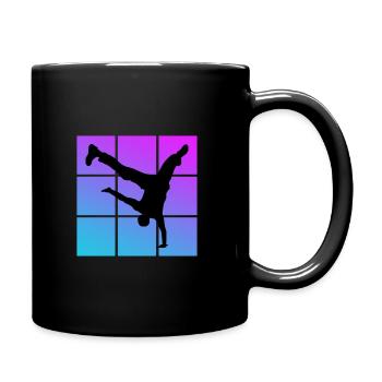 Breakdance - Tasse einfarbig - Schwarz - Rechts