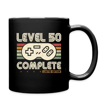 50e anniversaire niveau 50 Complete 50 ans cadeau - Mug uni - noir - Droite