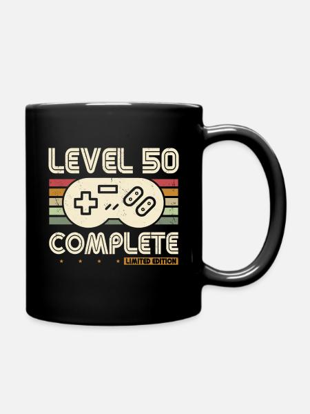 50e anniversaire niveau 50 Complete 50 ans cadeau - Mug uni - noir