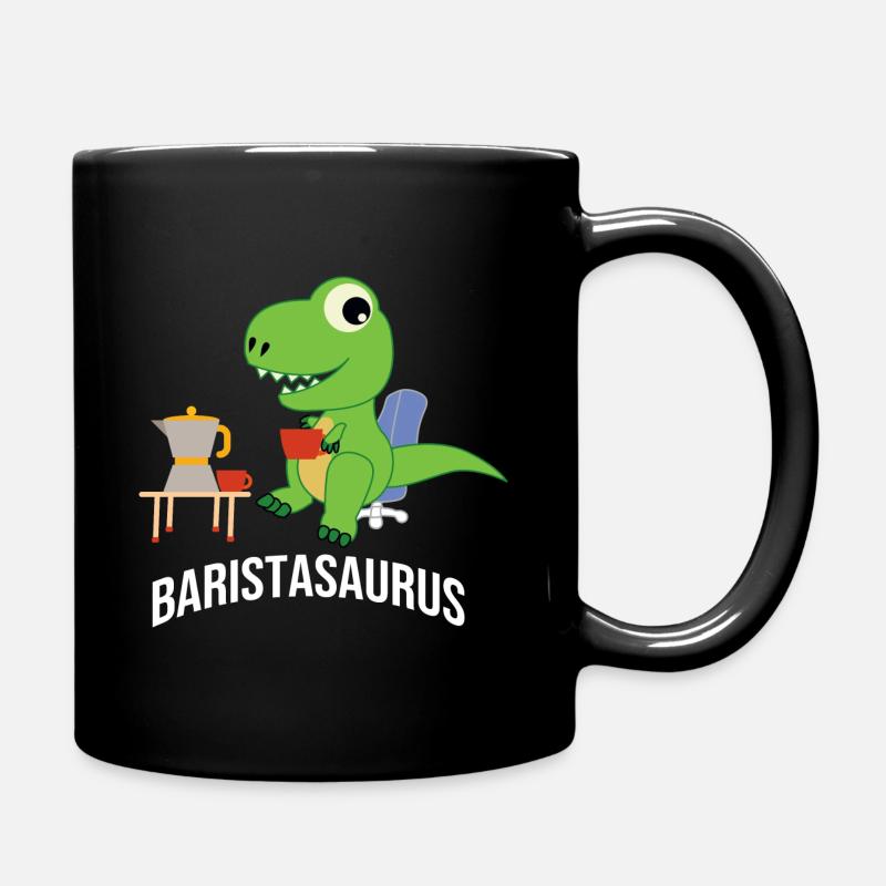 Barista Spruch Kaffee Coffeeshop Papa - Tasse einfarbig - Schwarz