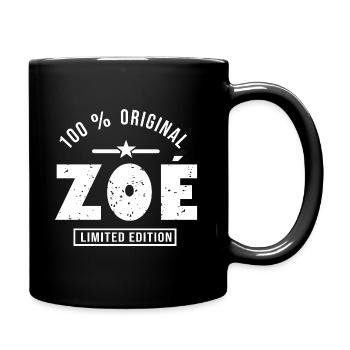 Zoé shirt personnalisé prénom Zoé - Mug uni - noir - Droite