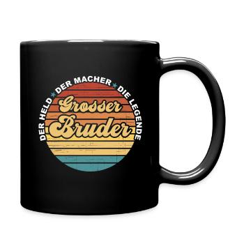 Grosser bruder - Tasse einfarbig - Schwarz - Rechts