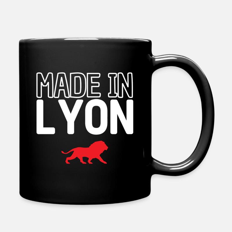 Hergestellt in Lyon - Tasse einfarbig - Schwarz