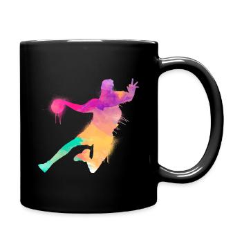 Je peux pas j'ai Handball - Mug uni - noir - Droite