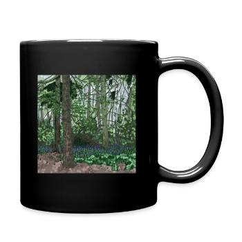 Bois Bluebell - Mug uni - noir - Droite