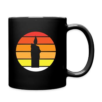 Candle - Circle, Sunset - Full Colour Mug - black - Right