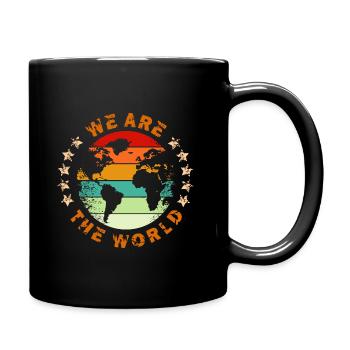 Nous sommes le monde - Mug uni - noir - Droite