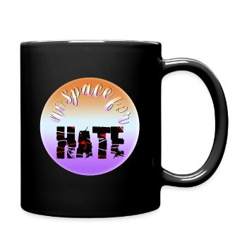 no place for hate - Tasse einfarbig - Schwarz - Rechts