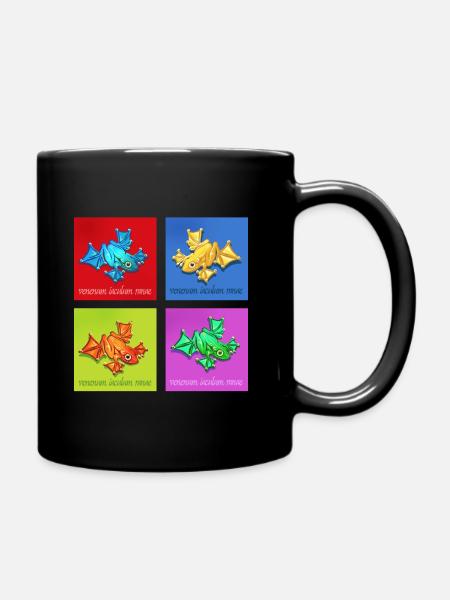 Poison dart frog - Full Colour Mug - black