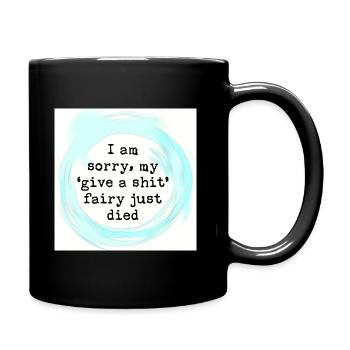 Not sorry - Full Colour Mug - black - Right