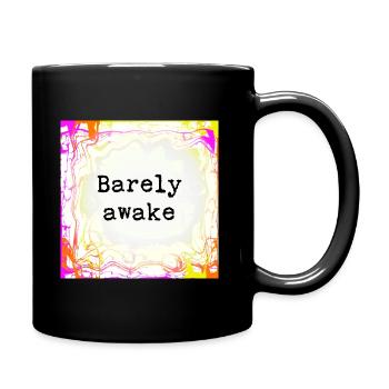 Barely awake - Full Colour Mug - black - Right