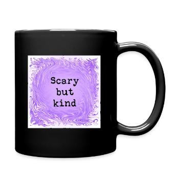 Scary but kind - Full Colour Mug - black - Right