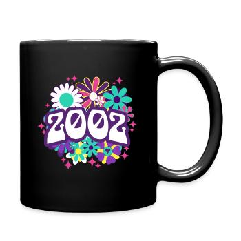 Frauengeburtstag 2002 20-jähriges Jubiläum - Tasse einfarbig - Schwarz - Rechts