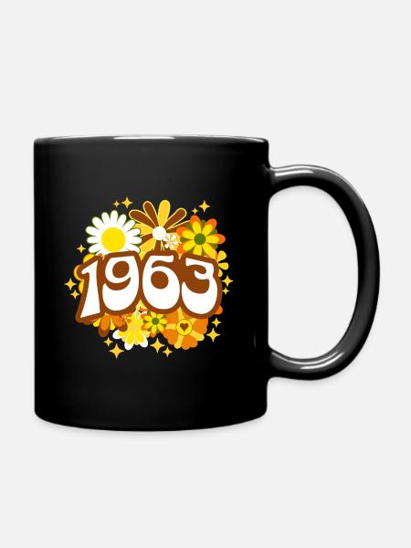 Geburtstagsparty Frau 1963 60-jähriges Jubiläum - Tasse einfarbig - Schwarz