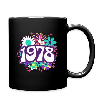 Birthday Party Woman 1978 45 years anniversary - Full Colour Mug - black - Right