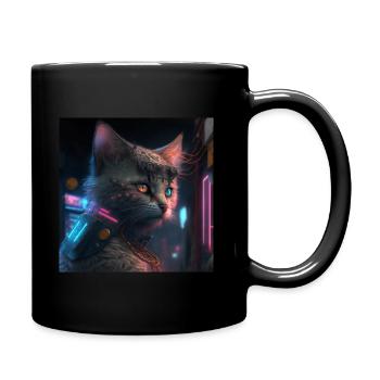 Chat Katze - Mug uni - noir - Droite