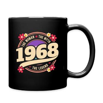 Woman 1968 The Legend 55 Years Anniversary - Full Colour Mug - black - Right