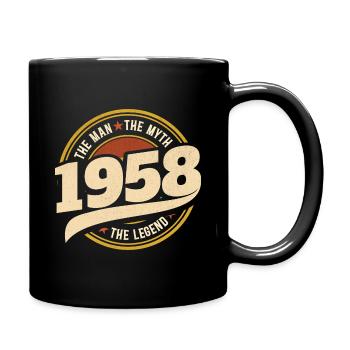 Homme 1958 La Légende 65 Ans Anniversaire - Mug uni - noir - Droite