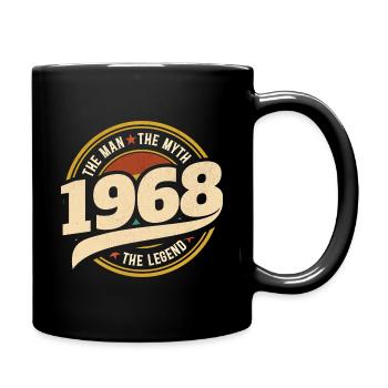Man 1968 The Legend 55 Years Anniversary - Full Colour Mug - black - Right
