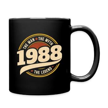 Man 1988 The Legend 35 Years Anniversary - Full Colour Mug - black - Right