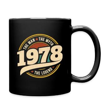 Homme 1978 La Légende 45 Ans Anniversaire - Mug uni - noir - Droite