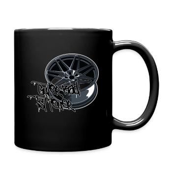 Guter Rad ist teuer // Illustration + Spruch - Tasse einfarbig - Schwarz - Rechts