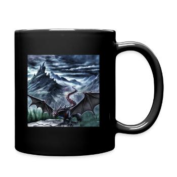 Dragon - Full Colour Mug - black - Right